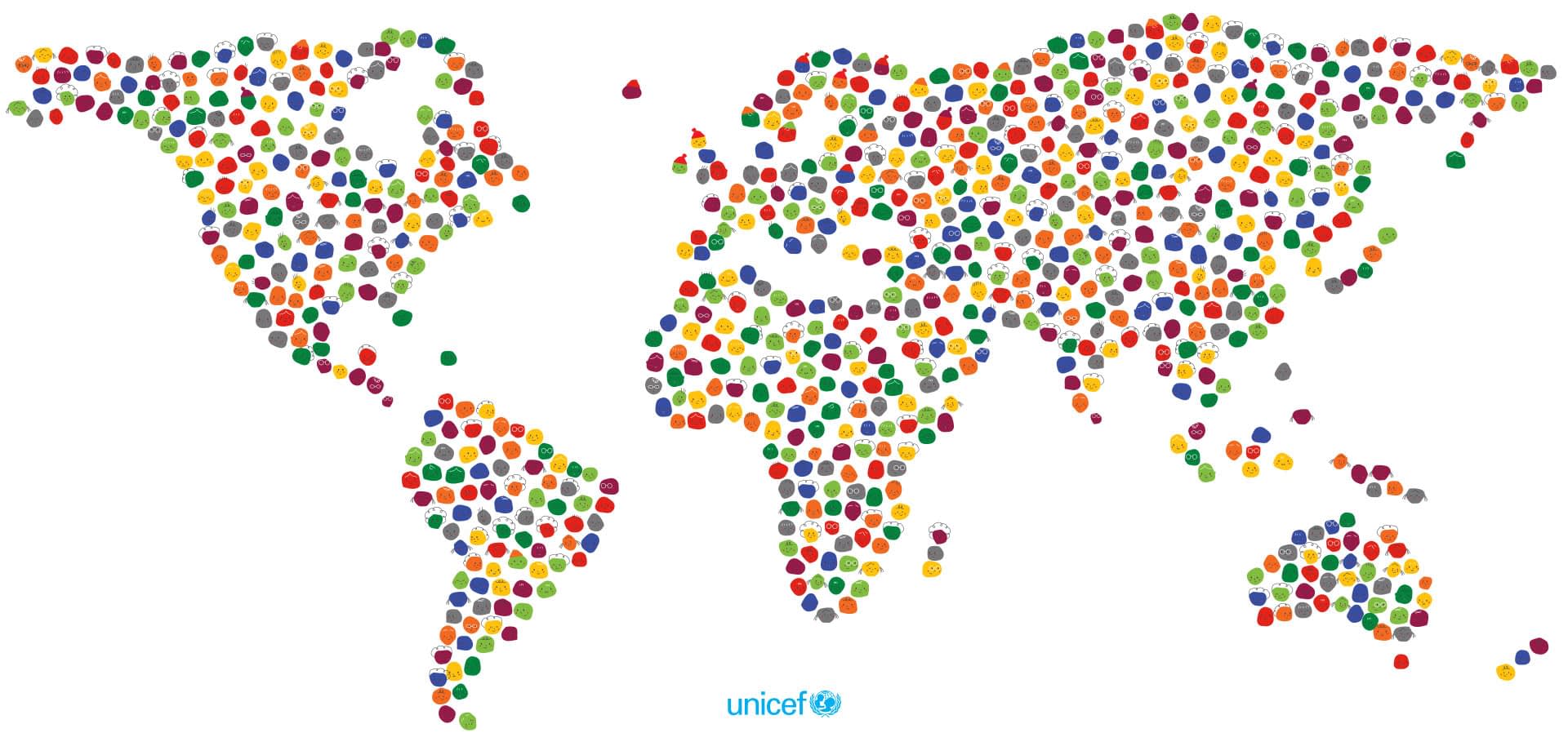 Unicef world map